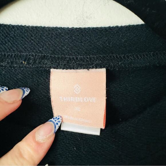 Thirdlove Weekend Terry Sweatshirt crewneck comfort stretch cozy woman’s XL - Picture 6 of 9